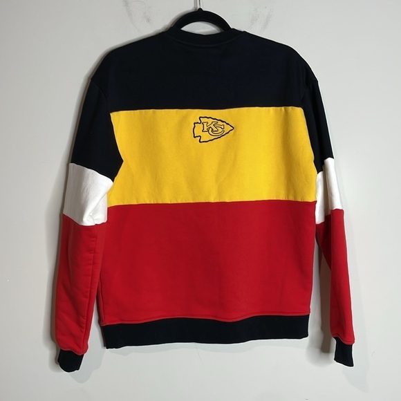 The Wild Collective | Kansas City Chiefs Colorblock Sweatshirt Size Small - Picture 7 of 8